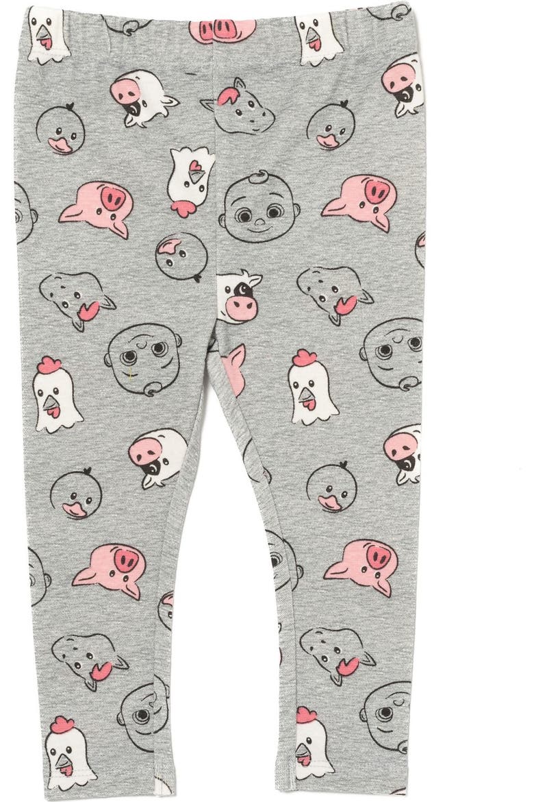 JJ Fleece Hoodie and Leggings Set, Alternate, color, JJ Pink Heather Grey