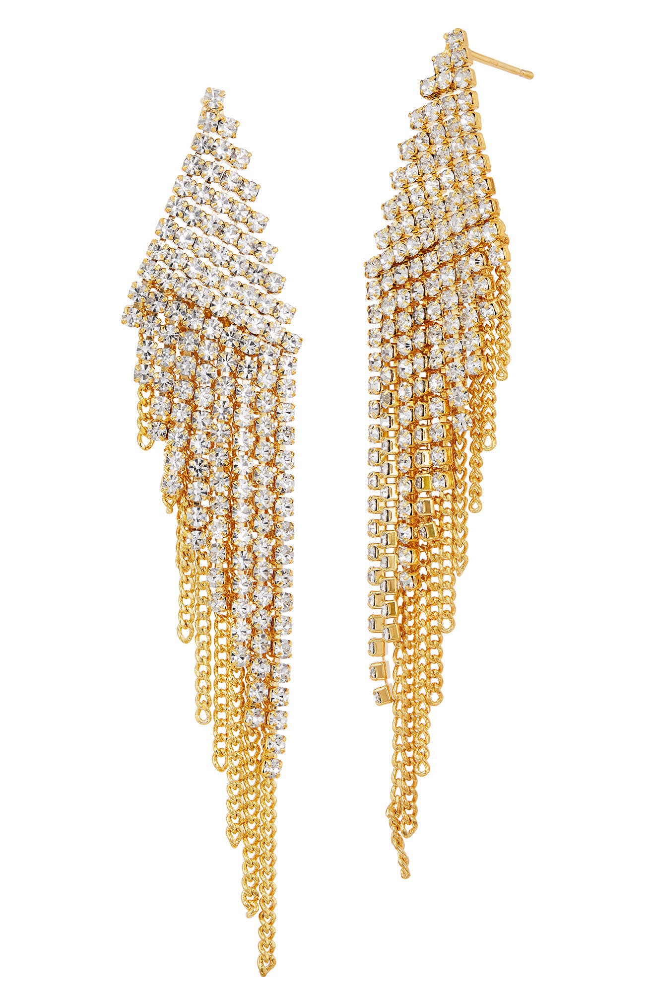 Pavé Cubic Zirconia Dangle Earrings