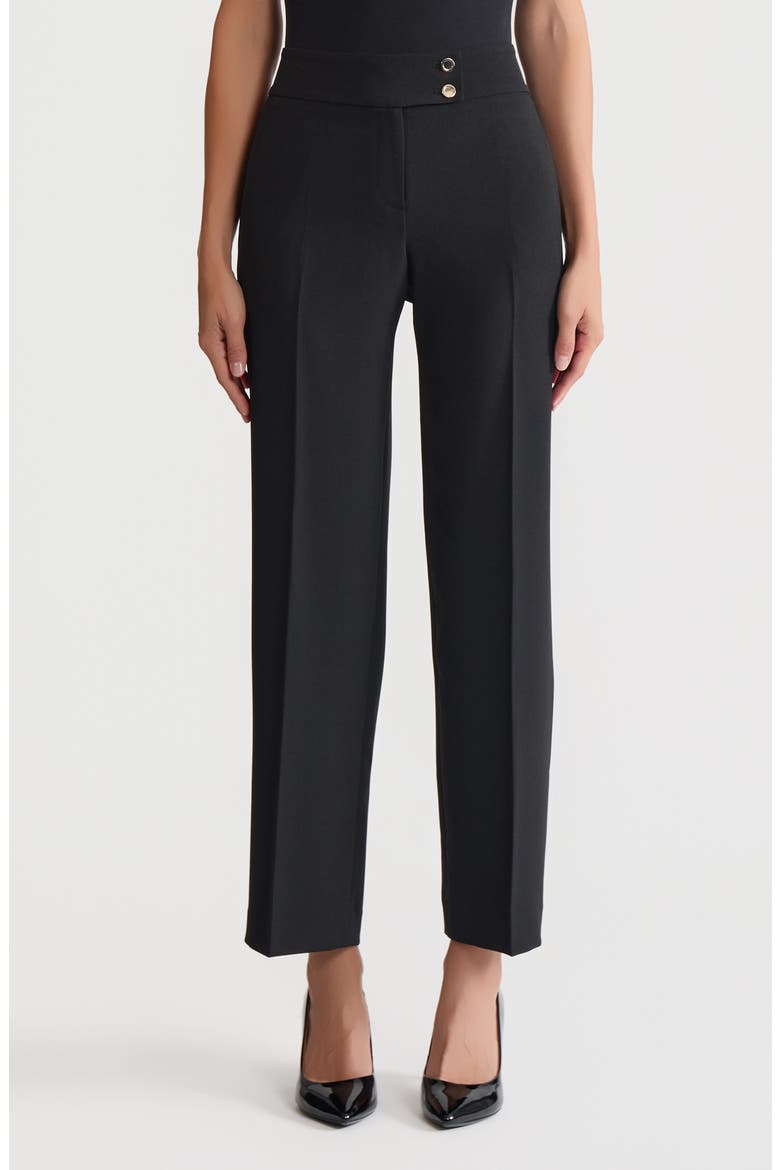 Extended Button Tab Pants, Main, color, BLACK