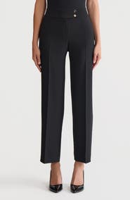 KASPER Extended Button Tab Pants