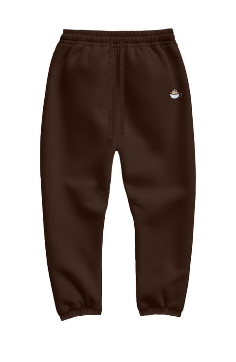 Womens Cappuccino Midweight Fleece Relaxed Sweatpant