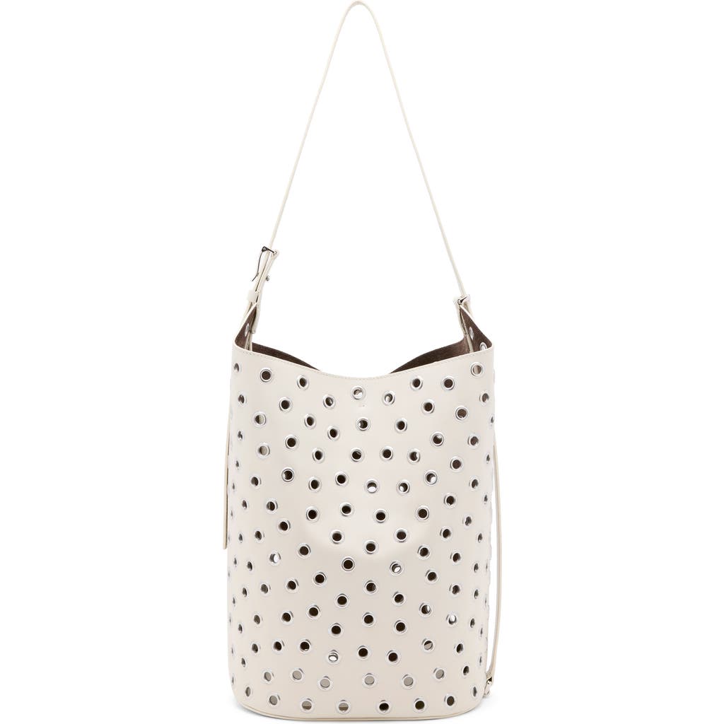 Proenza Schouler Brant Grommet Leather Bucket Bag in Ecru at Nordstrom