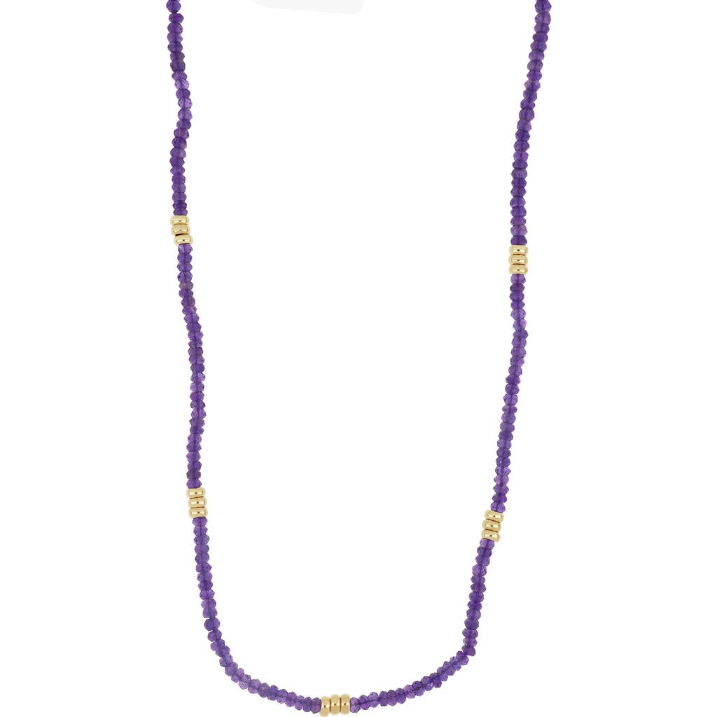 Bony Levy El Mar Amethyst Beaded Necklace In 14k Yellow Gold - Amethyst
