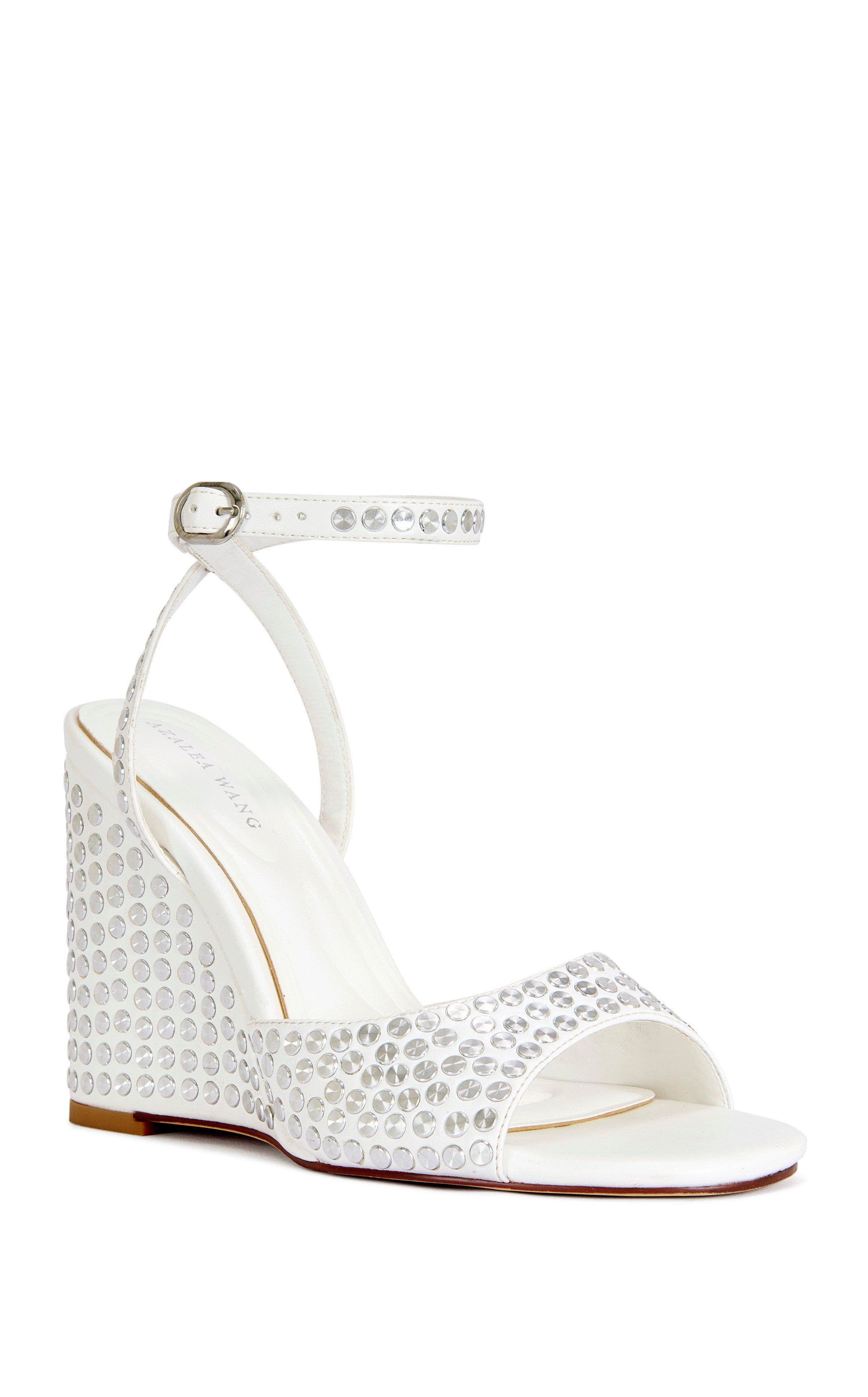 AZALEA WANG Matteus Wedge Sandal, Alternate, color, White