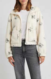 Thread & Supply Bow Embroidery High Pile Fleece Jacket