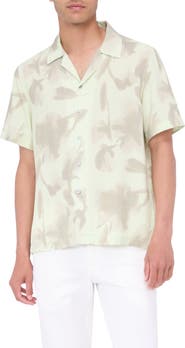 Bugatchi Jackson Abstract Print Camp Shirt