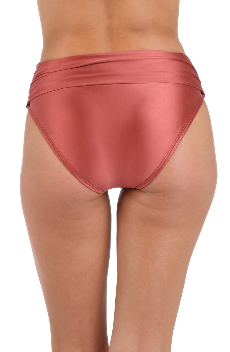 La Blanca Earth Twisted Bikini Bottoms, Alternate, color, 