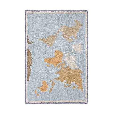 Washable Rug Mini Worldmap