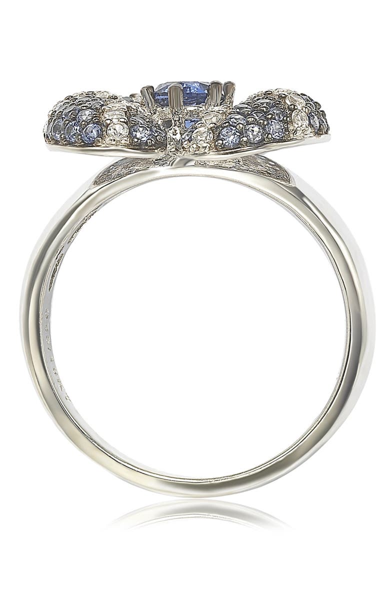 SUZY LEVIAN Sterling Silver Sapphire & Diamond Accent Whimsical Heart Ring, Alternate, color, Blue