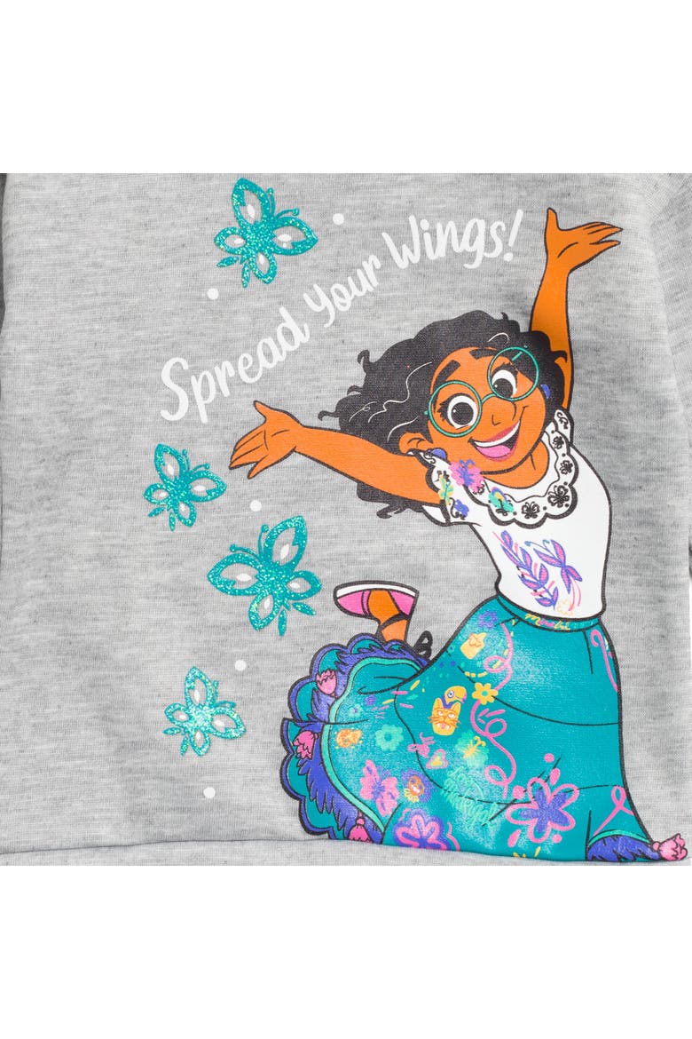 Encanto Mirabel 2-Piece Fleece Sweatshirt and Pants Set, Alternate, color, Mirabel Teal Grey