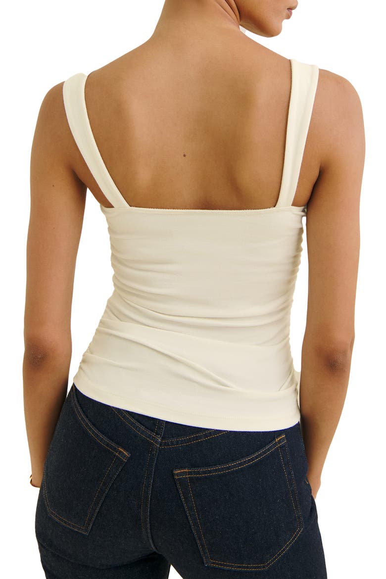 Trish Ruched Tank, Alternate, color, FIOR DI LATTE
