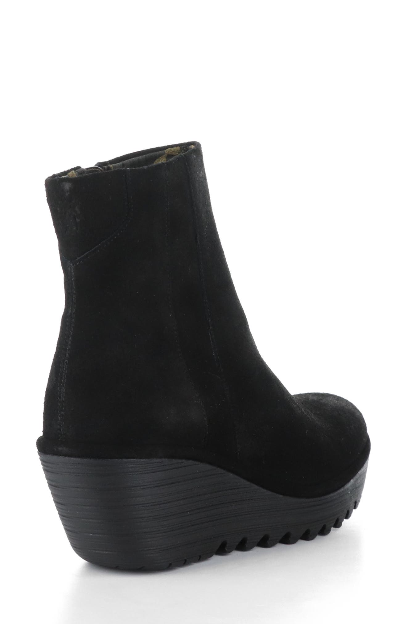 Yulu Wedge Bootie, Alternate, color, BLACK OIL SUEDE