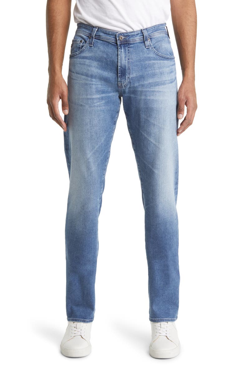 Everett Slim Straight Leg Jeans, Main, color, ZIPLINE