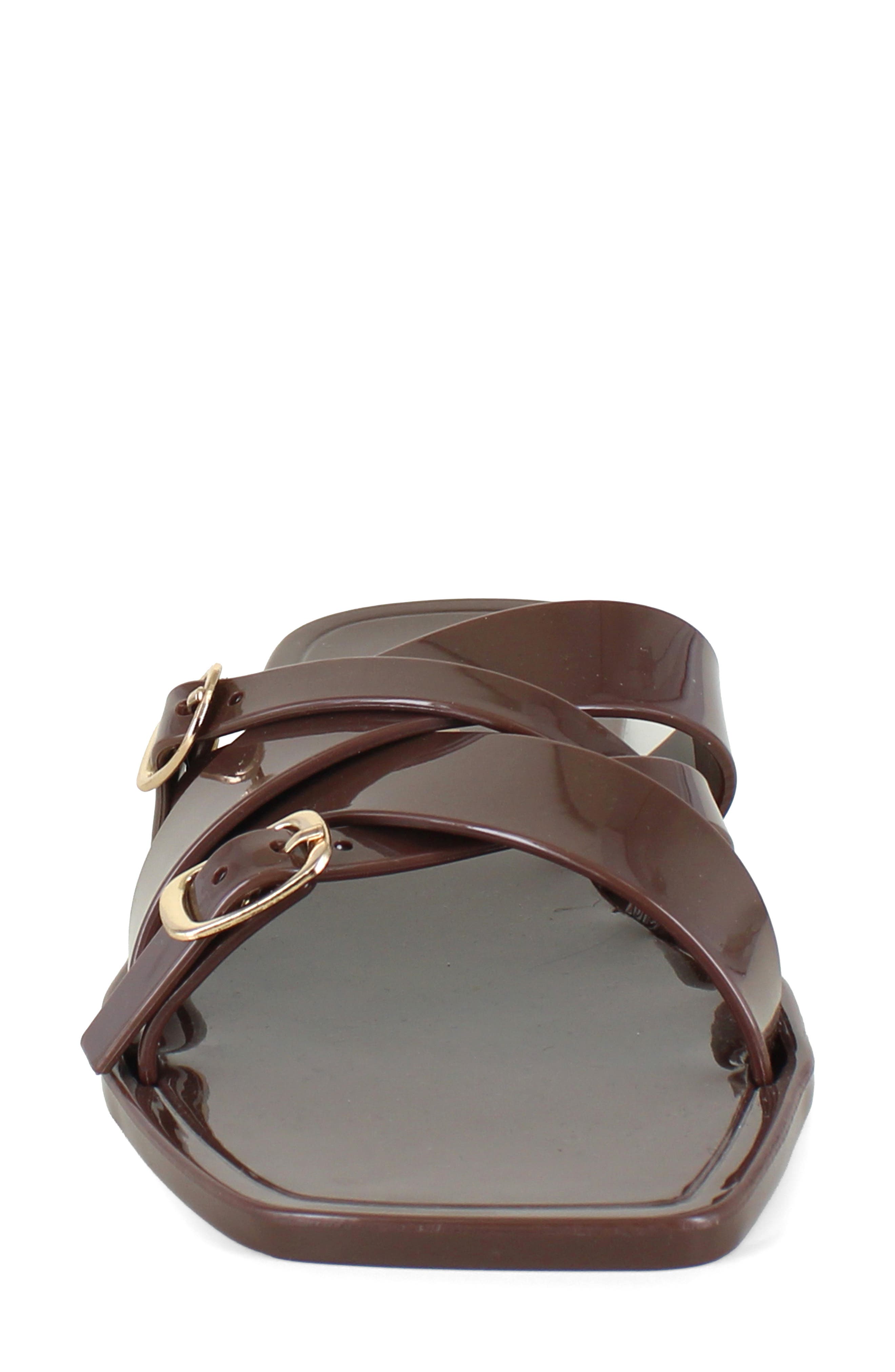 Jellie Slide Sandal, Alternate, color, CHOCOLATE