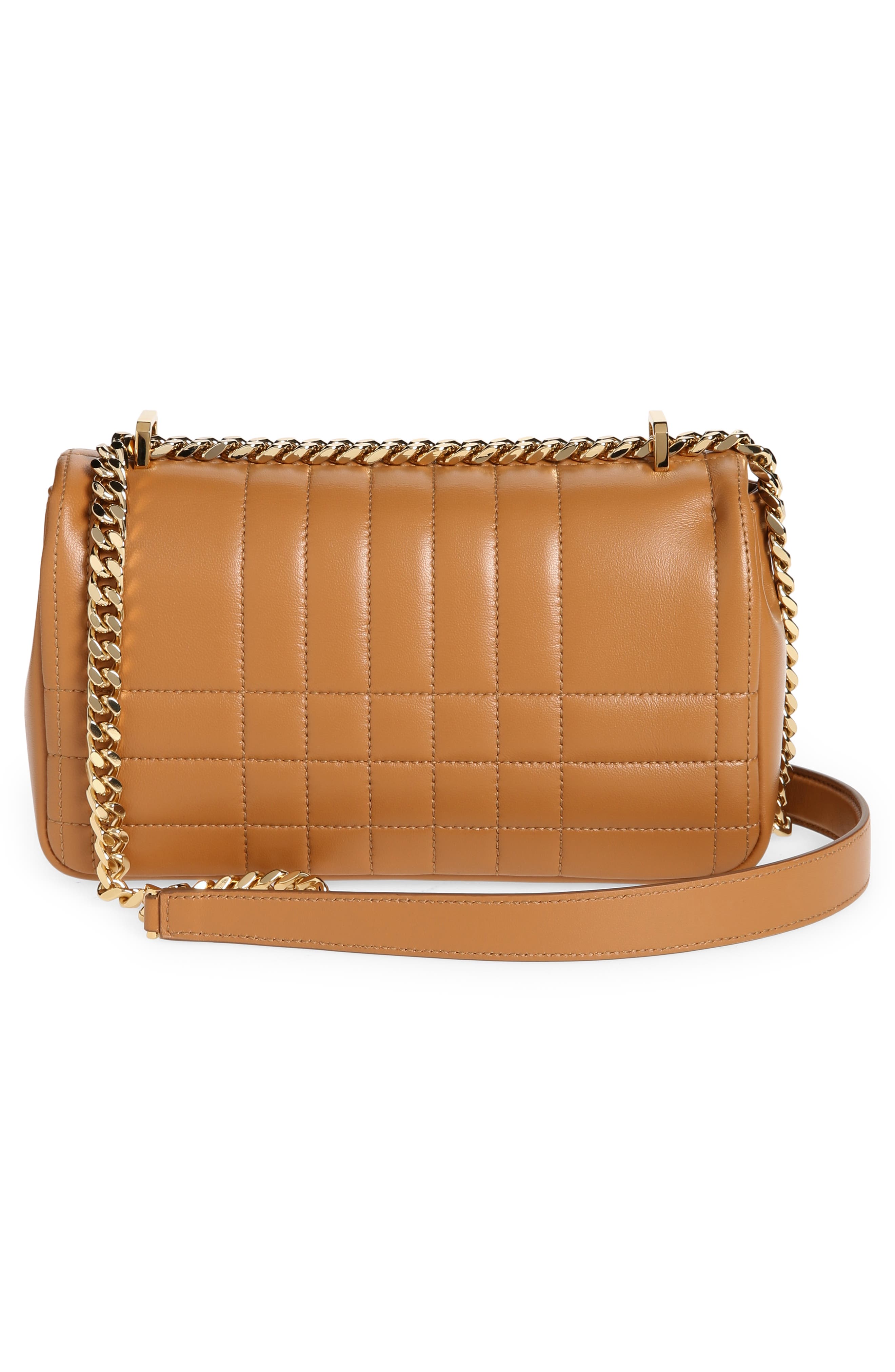 Small Lola TB Quilted Leather Shoulder Bag, Alternate, color, MARPLE BROWN