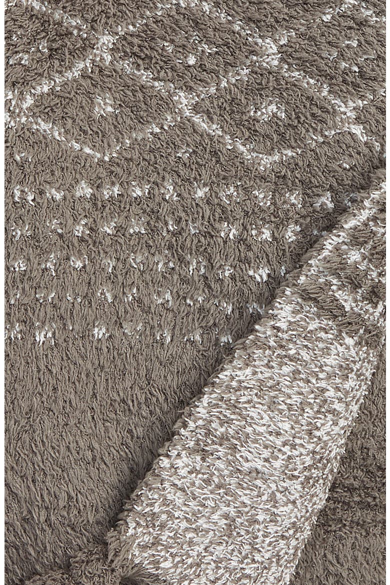 CozyChic® Luxe Casa Throw Blanket, Alternate, color, CHARCOAL/ WHITE
