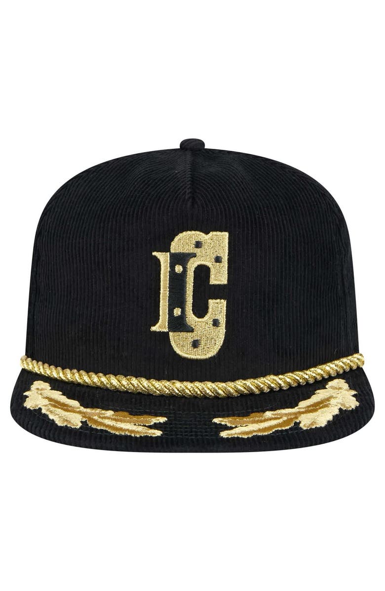 New Era Men's New Era Black Indianapolis Colts City Originals Corduroy Skipper Golfer Snapback Hat, Alternate, color, Black