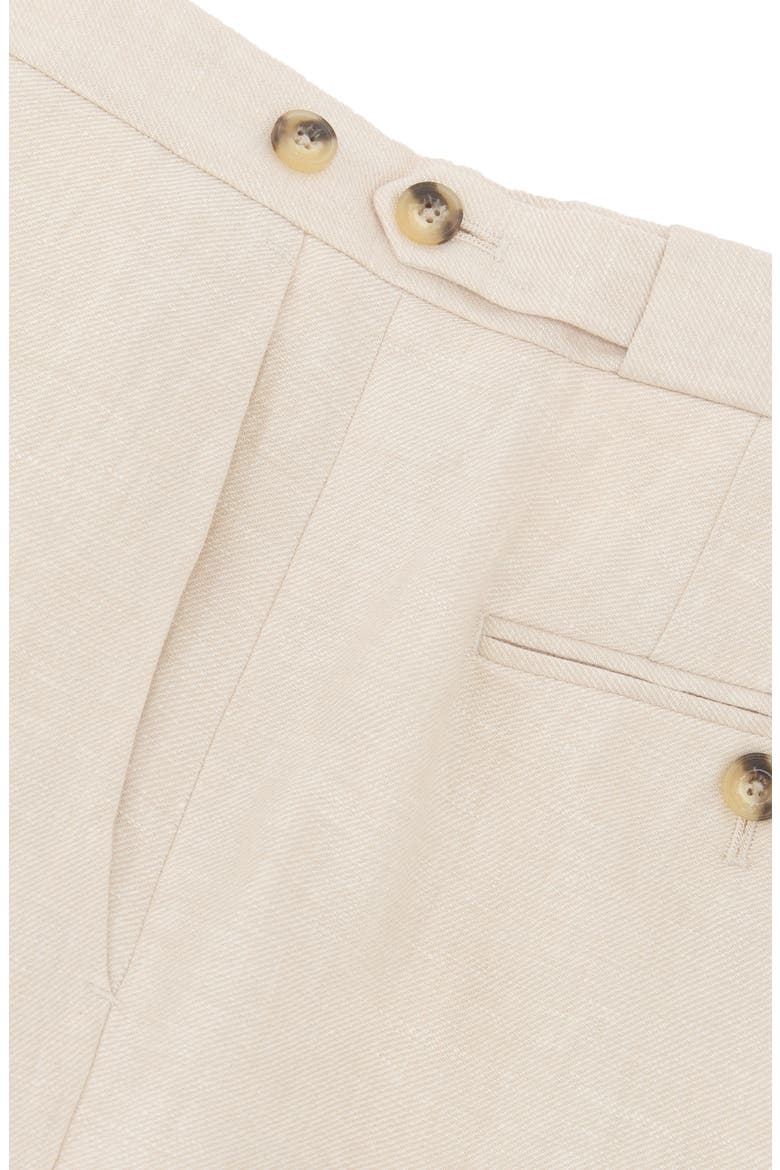 Atlantic Tailored Fit Linen Pants, Alternate, color, STONE