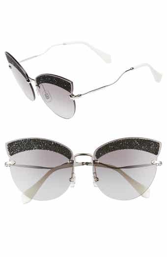 Miu Miu 65mm Cat Eye Sunglasses