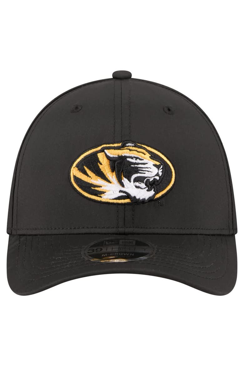 Men's New Era  Black Missouri Tigers 39THIRTY M-Crown Flex Fit Hat, Alternate, color, Black