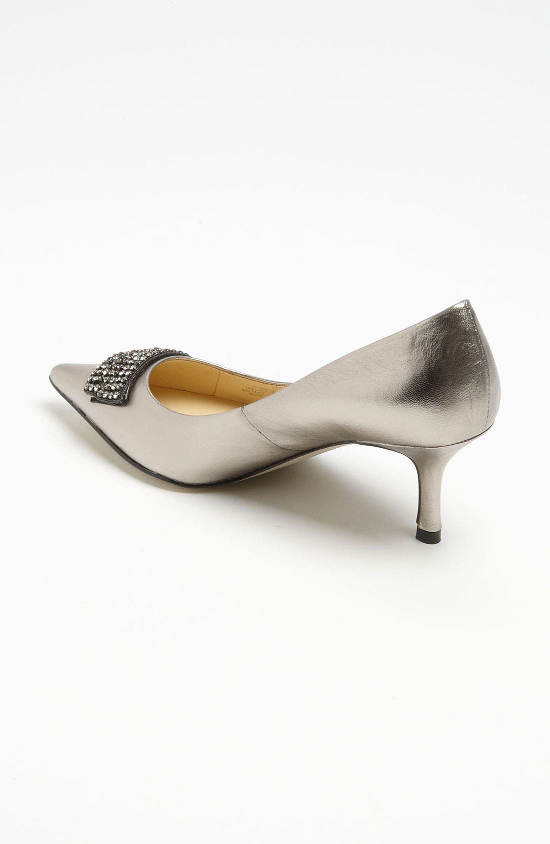 'Dalia' Pump, Alternate, color, PEWTER LEATHER