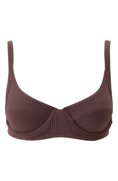 Melissa Odabash Noto Underwire Swim Top In Burgundy