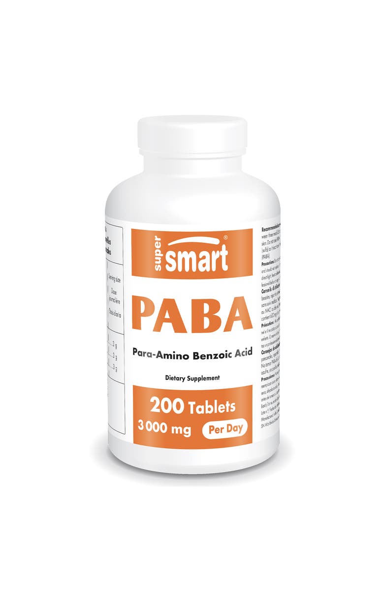 SuperSmart PABA Supplement 3000mg, Main, color, 