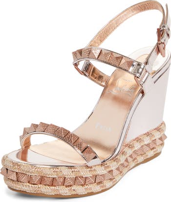 Christian Louboutin Pyraclou Espadrille Wedge Sandal (Women Christian Louboutin Pyraclou Espadrille Wedge Sandal (Women