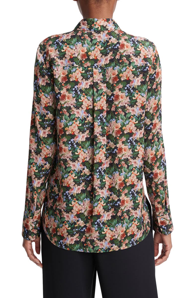 Vince Wild Primrose Stretch Silk Blouse, Alternate, color, 