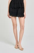 WAYF x Hannah Lovey Porter Goldie Embroidered Detail Cotton Miniskirt (Nordstrom Exclusive)