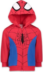 Marvel Spider-Man Cosplay Fleece Zip-Up Hoodie