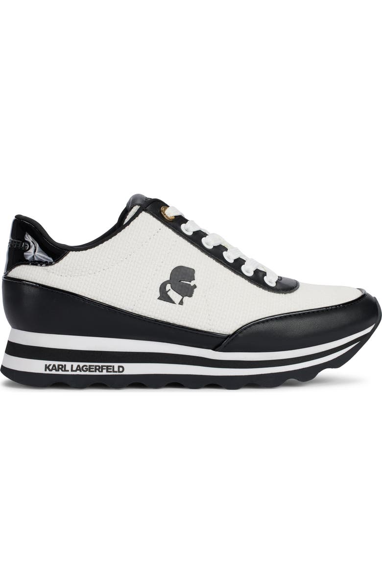KARL LAGERFELD PARIS Maico Lace-Up Sneaker, Alternate, color,