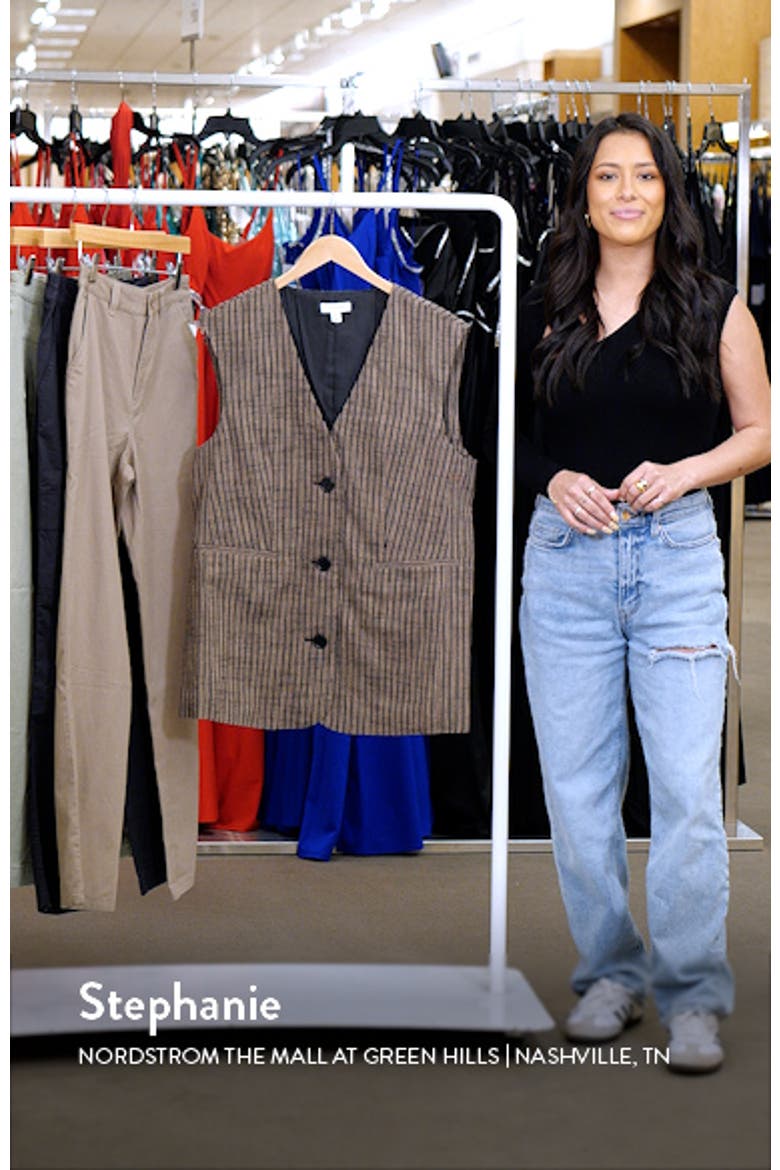 Pinstripe Cotton Blend Vest video