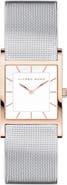 Alfred Sung Two-Tone Mesh Strap Watch, 26mm