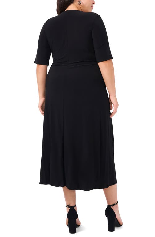 CHAUS CHAUS LAURA FAUX WRAP MIDI DRESS
