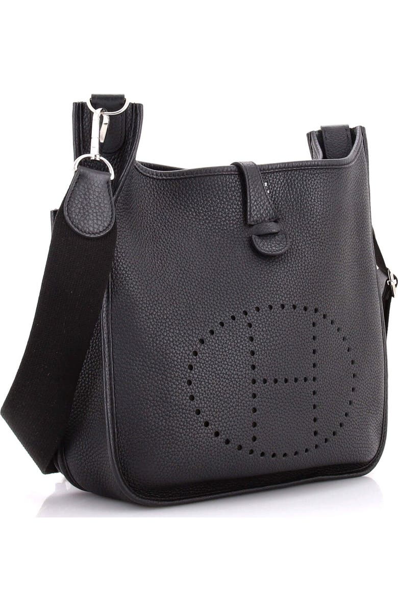 Pre-Owned Hermes Evelyne Bag Gen III Clemence PM, Alternate, color, Noir