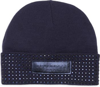 Kurt Geiger London Logo Patch Crystal Cuff Beanie  display picture 1