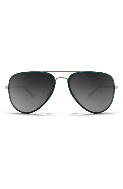 58mm A-Series Polarized Aviator Sunglasses