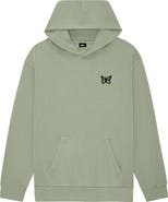 Dalix Womens Butterfly Midweight Fleece Relaxed Hooded Sweatshirt