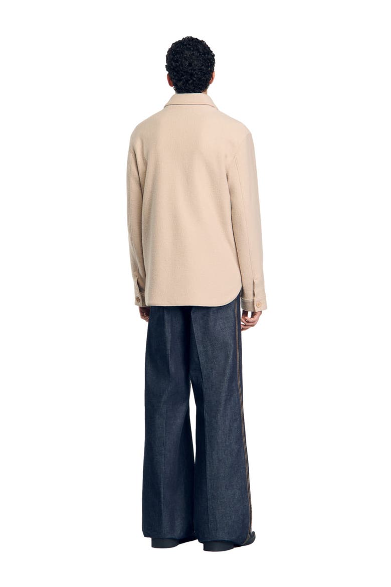 Button-up overshirt, Alternate, color, Beige