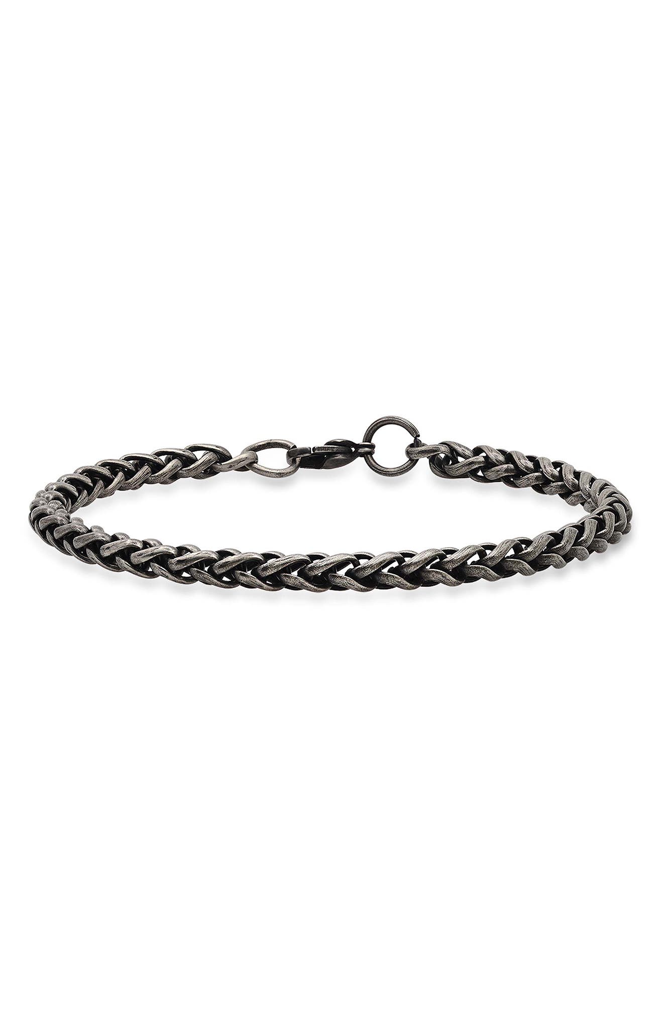 Oxidized Stainless Steel Bracelet