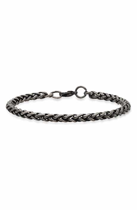 Oxidized Stainless Steel Bracelet