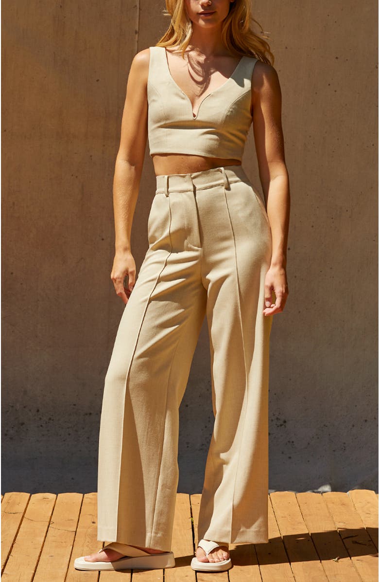 CRESCENT V-wire Crop Top, Alternate, color, 