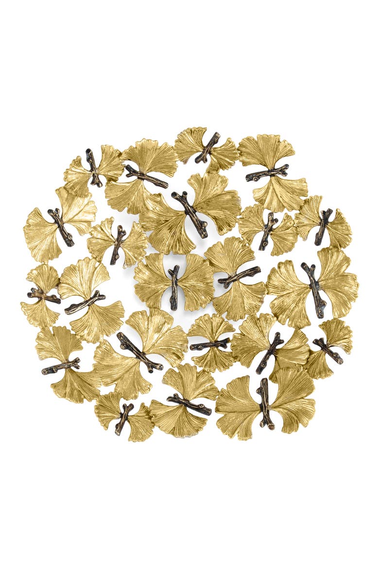Butterfly Ginkgo Bread Basket, Alternate, color, GOLD