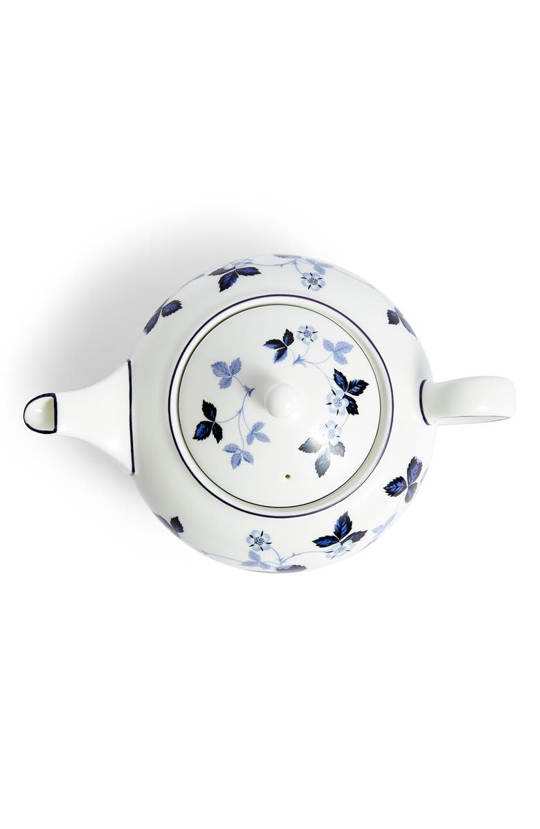 Wedgwood Wild Strawberry Bone China Teapot, Alternate, color, Blue