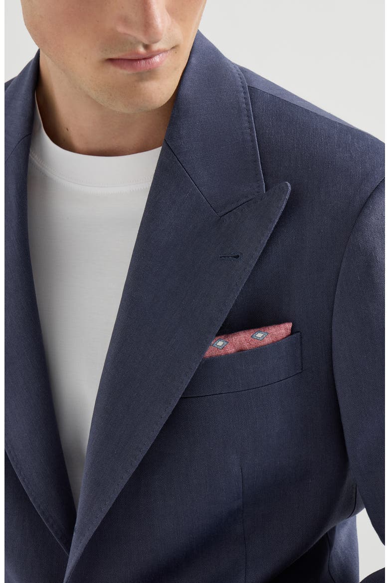Blazer with peak lapel, Alternate, color, Denim