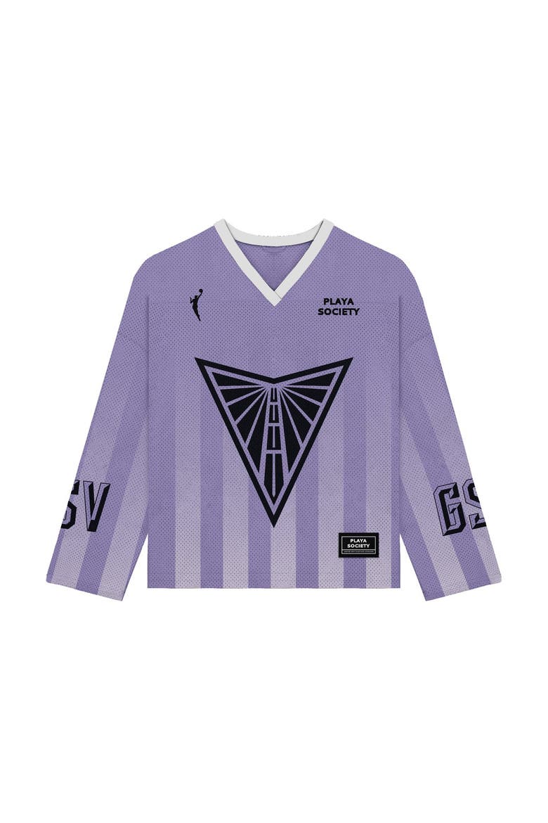 Unisex Playa Society  Violet Golden State Valkyries Hockey Fashion Jersey, Alternate, color, Violet
