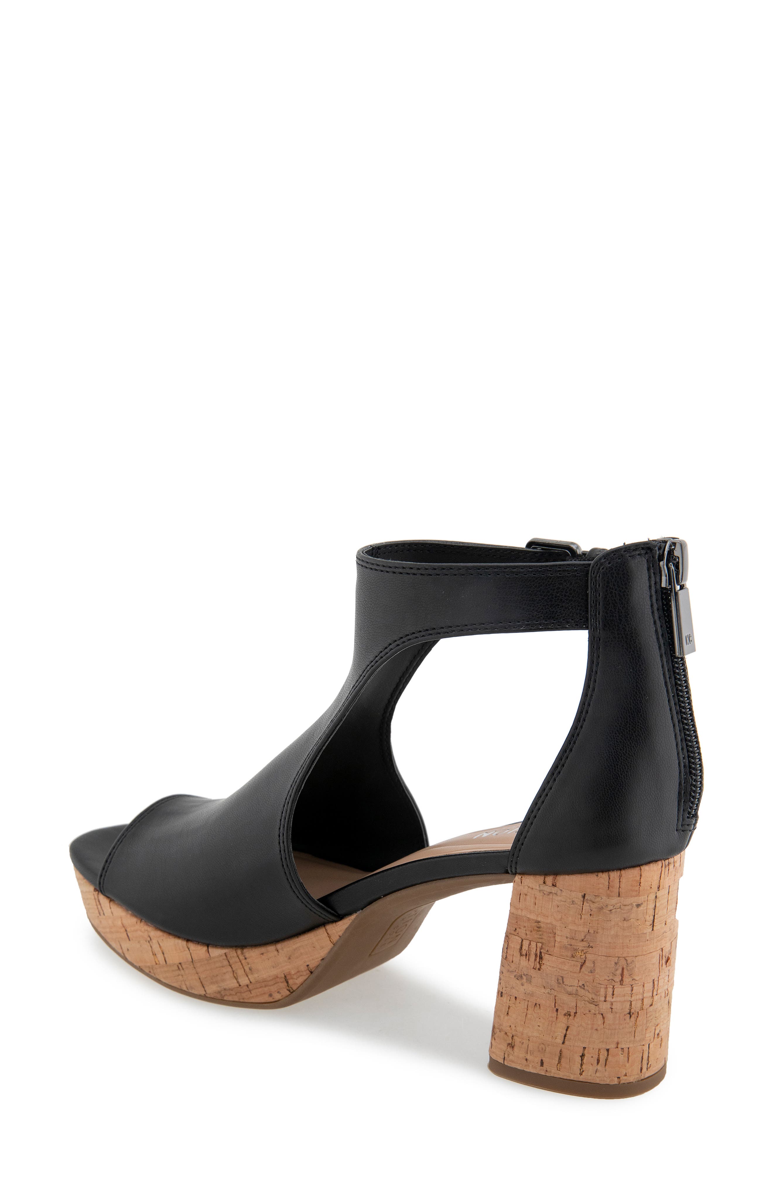 Reaction Kenneth Cole Randee Platform Sandal, Alternate, color, Black