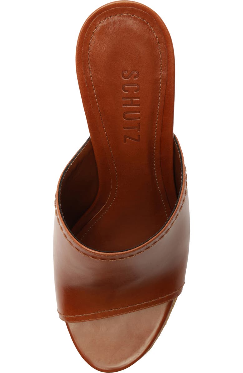 Schutz Darah Platform Sandal, Alternate, color, Cognac
