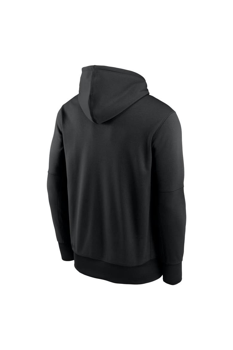 Men's Nike Black Las Vegas Raiders Toss Sweep Therma-FIT Hoodie, Alternate, color, Black
